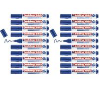 Edding 660 marcador para pizarras blancas - azul - 10 rotuladores - punta redonda 1,5-3 mm - rotulador para pizarra blanca, borrado en seco - pizarra blanca, flipchart, tablón de notas - recargable
