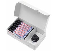 Edding 660 marcador para pizarras blancas - negro - caja con recarga d