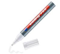 edding 725 marcador de neón para pizarra -blanco -1 bolígrafo de neón - plumilla de cincel de 2-5 mm - pizarra blanca, pizarra de tiza, vidrio, espejos - para marcas brillantes en habitaciones oscuras