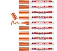 Edding 750 0paco Punta Tipo Bala Marcador Pintura - Naranja, 2-4mm