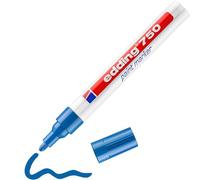 Edding marcador permanente tinta opaca 750 azul pack 10 unidades