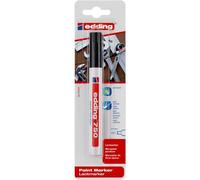 edding 750 marcador de tinta opaca - negro - 1 rotulador - punta redonda 2-4 mm - para metal, vidrio, piedras o plástico - resistente al calor, permanente, no mancha, impermeable