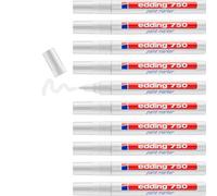 Rotulador edding punta fibra 750 blanco punta redonda 2-4 mm