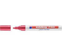 Edding 750 rotulador de tinta opaca rojo, punta redonda 2-4 mm