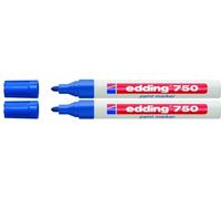 Edding 750 - Rotulador (la Industria, 2 - 4 mm, azul, 2 unidades