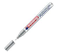edding 751 - 1 Marcador de Tinta Opaca Brillante - Plata (Metálico) - Punta Redonda 1-2mm