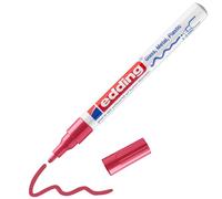 edding 751 marcador de tinta opaca brillante - rojo - 1 rotulador - punta redond