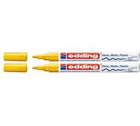 Edding 751 Marqueur peinture Pointe M, jaune, Doppelpack
