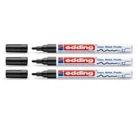 edding Rotulador 751 – tinta opaca brillante, punta 1–2 mm – negro, 1 rotulador