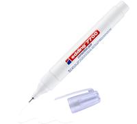 edding 7700 rotulador corrector - blanco - 1 rotulador - punta metálica 1-2 mm - rotulador corrector para corregir textos manuscritos e impresos - opaco, de secado rápido