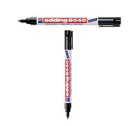 Edding 8040 - Marcador para Ropa - 0,04 " - La redacción de Color Negro