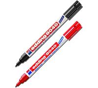 edding 8040 - Marcador para ropa (1 negro y 1 rojo)