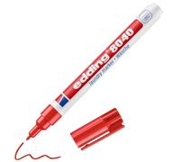 edding 8040 marcador textil - rojo - 1 rotulador para ropa - punta redonda de 1 mm - marcador para etiquetar prendas, resistente a lavados de hasta 95 °C