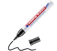 edding 8300 marcador permanente industrial - negro - punta redonda de 1,5-3 mm - para marcar de manera permanente superficies ligeramente aceitosas y con polvo