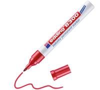 edding 8300 marcador permanente industrial - rojo - punta redonda de 1,5-3 mm - para marcar de manera permanente superficies ligeramente aceitosas y con polvo