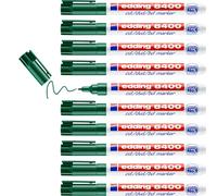 Edding 8400 - Caja con 10 Marcadores de CD/DVD/BD - Punta Redonda fina de 0,5-1 mm - Verde