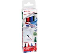 edding 8400 marcador de CD/DVD/BD - multicolor - 4 rotuladores - punta redondeada fina 0,5-1 mm - para el etiquetado permanente de CD, DVD y discos Blu-ray