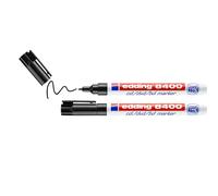 edding 8400 marcador de CD/DVD/BD - negro - 2 rotuladores - punta redondeada fina 0,5-1 mm - para el etiquetado permanente de CD, DVD y discos Blu-ray