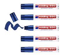 Rotulador edding marcador permanente 850 azul punta biselada 5-15 mm recargable