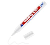 edding 8750 1 marcador de tinta opaca industrial - blanco - punta redonda 2-4mm - rotulador superficies polvorientas, grasientas: neumáticos metal vidrio madera - permanente, impermeable