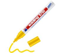edding 8750 marcador de tinta opaca industrial - amarillo - 1 rotulador - punta redonda 2-4mm - rotulador superficies polvorientas, grasientas: neumáticos metal vidrio madera - permanente, impermeable