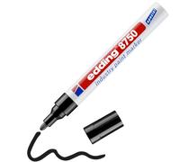 edding Marcador industrial 8750 – tinta opaca, punta 2-4 mm, negro, permanente – 1 rotulador