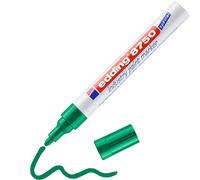 edding 8750 marcador de tinta opaca industrial - verde - 1 rotulador - punta redonda 2-4mm - rotulador superficies polvorientas, grasientas, neumáticos, metal, vidrio, madera - permanente, impermeable