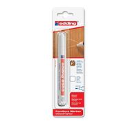 Edding 8900 - Rotulador para muebles, marcador para muebles, con punta redonda 1,5 - 2 mm, permanente, reinweiß, 3er Spar-Pack