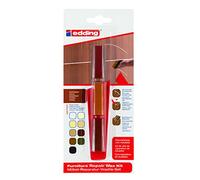 edding 8901 juego de cera reparadora de muebles - negro - para rellenar y reparar arañazos y agujeros en muebles y otras superficies de madera