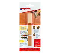 edding 8902 juego de cera reparadora de suelos de madera - pino - 3 ceras duras - para reparar daños y arañazos en suelos de madera