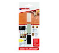 edding 8902 - set de cera para reparar suelos de madera - negro - 3 ceras duras - para reparar daños y arañazos en suelos de madera