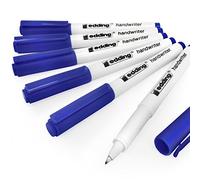Edding Bolígrafo de escritura a mano, tinta azul, 0,6 mm, 6 unidades