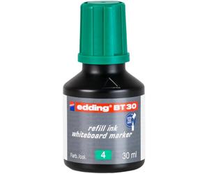 edding BT 30 tinta de recarga para marcador de pizarra blanca - verde - 30 ml - con sistema capilar, ideal para una recarga limpia y fácil de casi cualquier marcador de pizarra blanca edding