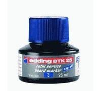 Tinta rotulador edding pizarra blanca btk-25 color azul frasco de 25 ml