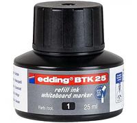 Tinta rotulador edding pizarra blanca btk-25 color negro frasco de 25 ml