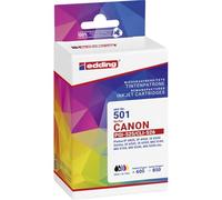 edding Cartucho de tinta compatible con Canon PGI-525+CLI-526, negro, cian, magenta, amarillo EDD-501 18-501-0