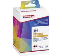 edding Cartucho de tinta compatible con Epson T2715, T2711, T2712, T2713, T2714, 27XL, negro, cian, magenta