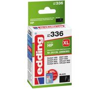 edding Cartucho de tinta EDD-336 - Cartucho individual - Negro - 21 ml - Alcance de 700 páginas - Sustituye a HP 301XL (CH563EE)