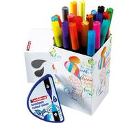edding Colour Happy Big Box - juego grande de 20 +1 mezclador colores graduales - colores brillantes y delicados - diarios de viñetas, manuscritos, mandalas, caligrafía