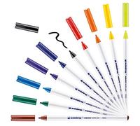 Edding e-4600 Permanente Tejido Bolígrafos con Redondeado Puntas 1mm Juego de 10