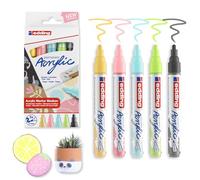 Rotuladores Acrílicos EDDING 5100, Caja x5 Colores Pastel