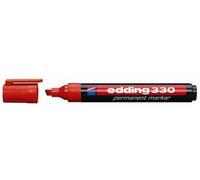 Edding E330002 330 - Marcador permanente (10 unidades), color rojo