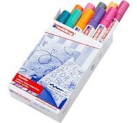 Edding lot de 5 marqueurs pour textiles funtastics edding vE = 4500 coloris-lot de 10