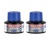 Tinta rotulador edding pizarra blanca btk-25 color azul frasco de 25 ml