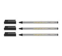 Edding - Rotuladores punta fina 0,6 mm - Negro - Lote de 3