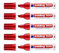 Rotulador Permanente EDDING Nº 500 Color Rojo