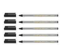 Edding - Rotuladores punta fina 0,6 mm - Negro - Lote de 3