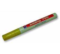 edding Rotulador punta fibra 750 – Punta redonda 2-4 mm, amarillo – Pack de 10