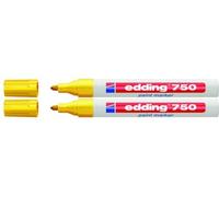 edding Marcadores de pintura 750 industrial, 2-4 mm (2 unidades, amarillo)
