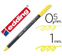 Edding Marker 1200 Punta de fibra 05 mm Amarillo neón